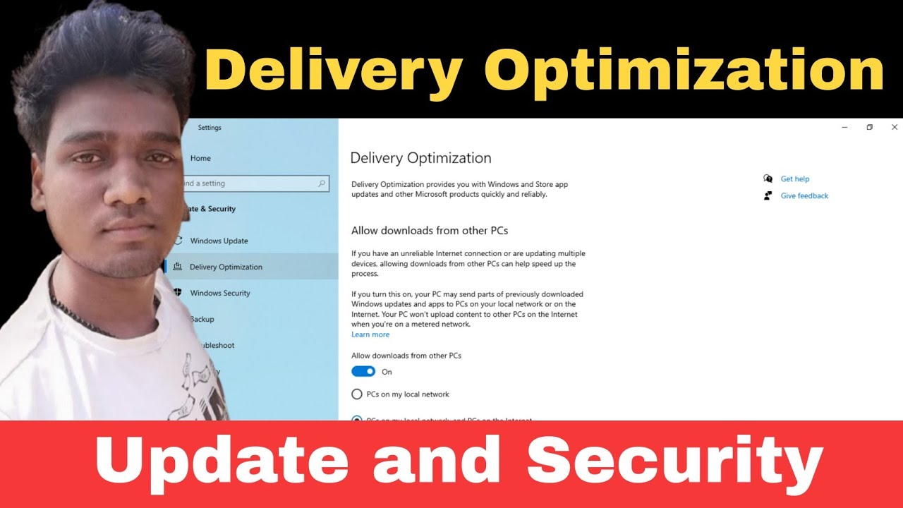 Delivery optimization service windows 10 using internet | Update and security