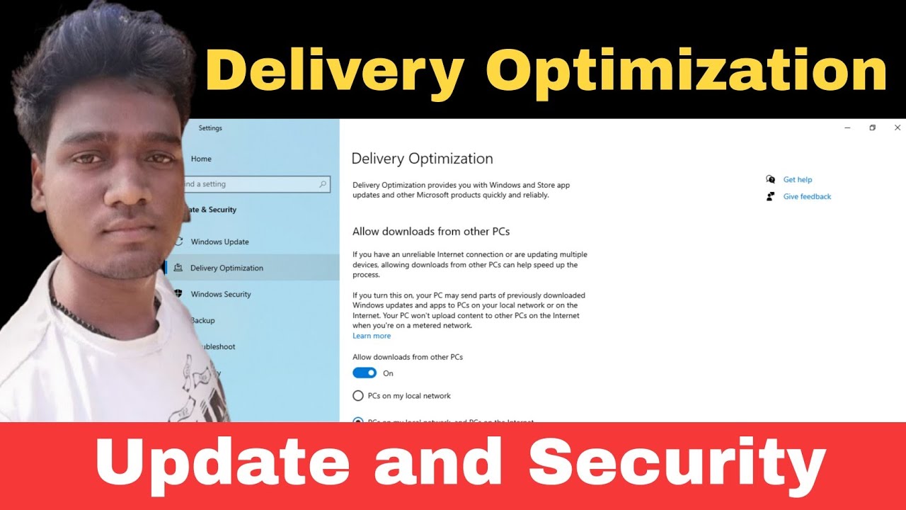 Delivery optimization service windows 10  using internet | Update and security