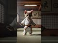 karate cat #cat #dancingpet #catvideos #petdance #cute #dancingcat #animaldance