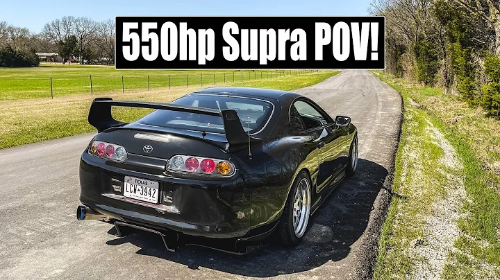 Ripping around my single turbo 550hp Supra! POV pulls + back road driving
