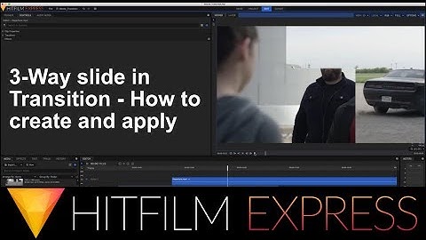 Hitfilm Express 2017 Tutorial 3Way Slide Transition - with project files
