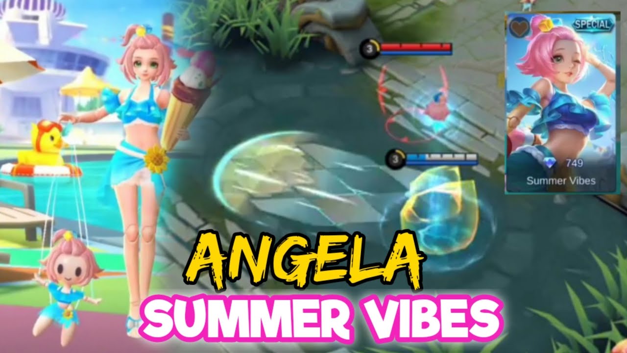 Angela Summer Vibes Special Skin Summer 2020 Mobile Legends Youtube