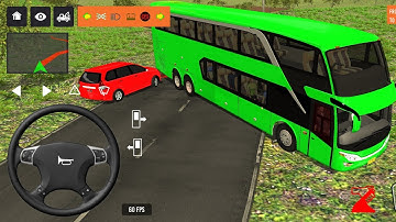 2025 new coach bus simulator 💥 || indonesia bus simulator part-207 #bus #game #simulator #comman  