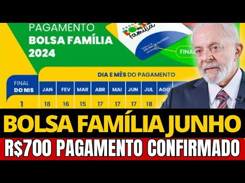 BOLSA FAMÍLIA DE JUNHO COM AUMENTO: 700,00 DE PAGAMENTO LIBERADO NA SUA CONTA!