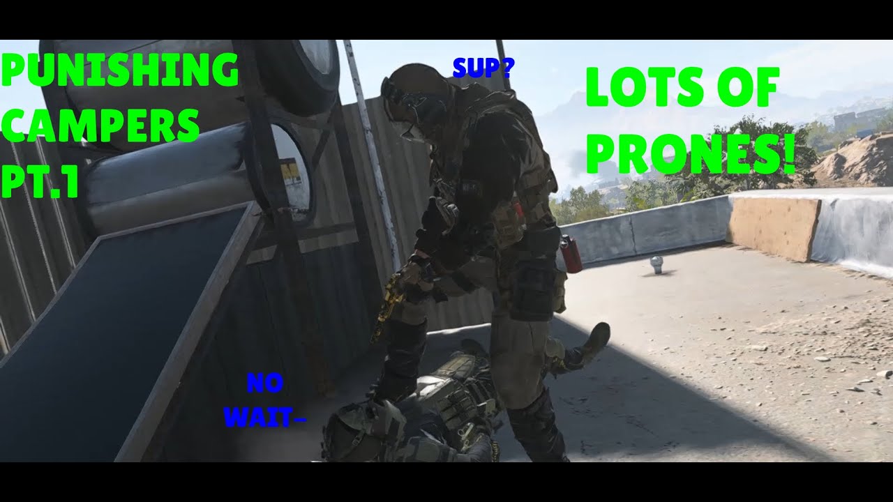 Punishing campers in COD MW2 part 1. Lots of prones. (König biohazard ...