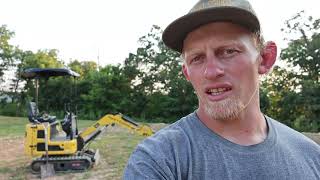 Digging The Footing For The Barn! First Time Operating A Excavator!