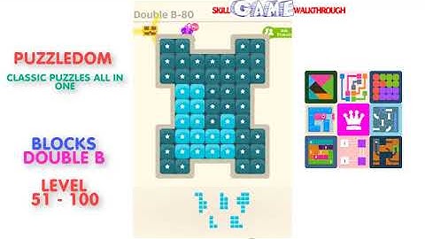 Puzzledom - Blocks Double B Level 51 - 100 - Walkthrough
