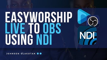 EASYWORSHIP TO OBS WITH NDI - 2025 TUTORIAL