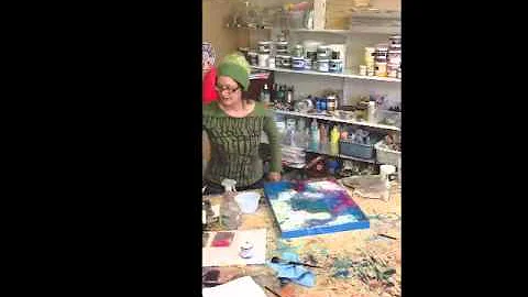 Exploring Various Mixed Media & applying a gloss l...