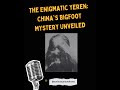 The Enigmatic Yeren  China's Bigfoot Mystery Unveiled
