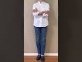 【無印良品】白シャツ×デニムの爽やか春コーデはいかが？#shorts #白シャツ #無印良品