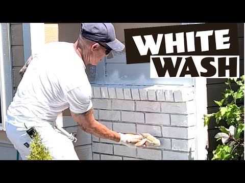 Easy steps to white washing brick anyone can do