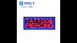 Hidly Led Tattoo Piercing Sign Special Offer