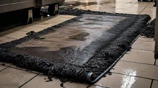 How a Dirty Black Rug Became Pure White in a Stunning Transformation