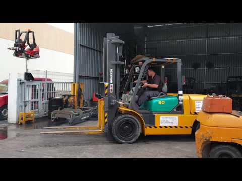 Used Komatsu Fd50 7 Forklift For Sales I Engine Video Youtube