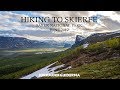 Hiking to skierfe  sarek national park