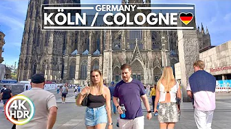 Köln, A Busy Summer Day in Cologne City in September 2025 - 4K HDR Walking Tour 60fps
