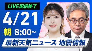 ウェザーニュースの配信のサムネイル画像