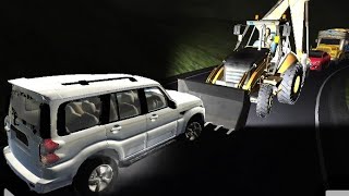 Traffic car rush in highway || Scorpio game in night mode screenshot 4