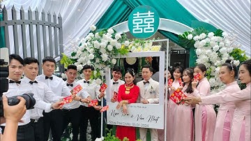 Decor Tone xanh Rêu với, gia tiên full hoa sen tươi cô Dâu nói "ưng lắm" 😍