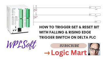 HOW TO TRIGGER SET & RESET BIT WITH FALLING & RISING EDGE TRIGGER SWITCH ON DELTA PLC