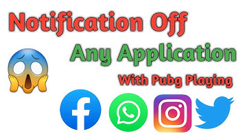How To Off Notification Any Application 2022