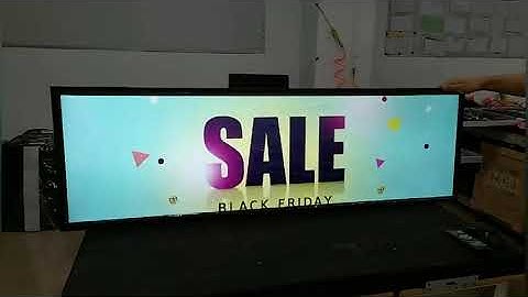 Stretched Bar LCD Shelf Edge Advertising Screen Strip Ultra Wide Monitor
