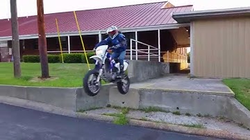 DRZ400SM  LOADING DOCK JUMP