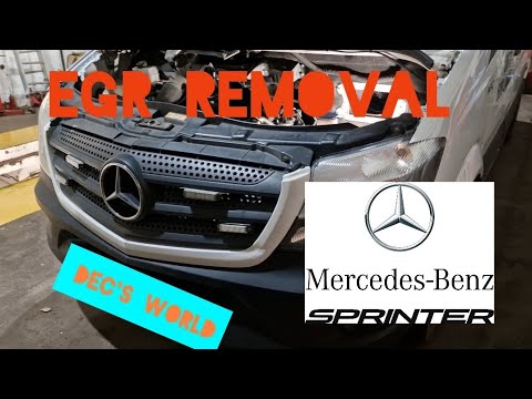 EGR REMOVAL on a mercedes sprinter