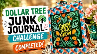 Completed Dollar Tree Junk Journal Challenge hosted by @PaperTerrace 