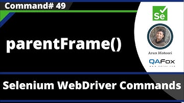 parentFrame() Command - Selenium WebDriver
