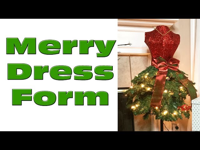 Big Lots Christmas Decor: Pre-Lit Merry Dress Form - YouTube