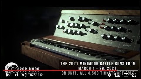 Bob Moog Foundation 2021 Minimoog Raffle