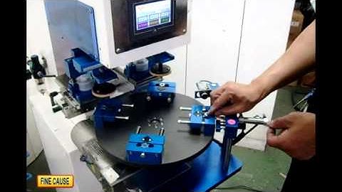 Index table pad printing machine with 2-Color-FC-162ARC-1(formerly FC-252OP-1)_Fine Cause Company