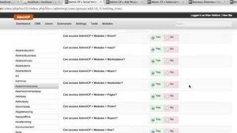 AdminCP Staff Access Control - Demo Video