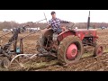 1957 International B250 2.4 Litre 4-Cyl Diesel Tractor (30HP) With Ransomes Plough