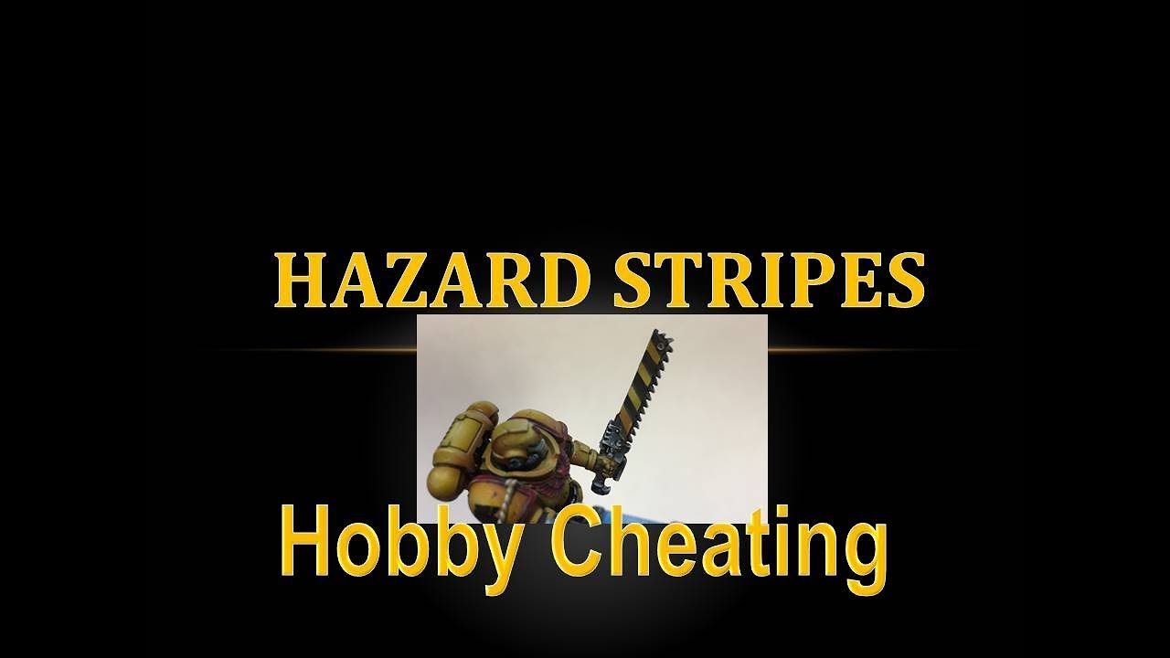 Hazard Stripe Airbrush Stencils