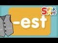 Word Family &quot;est&quot; | Turn &amp; Learn ABCs | Super Simple ABCs