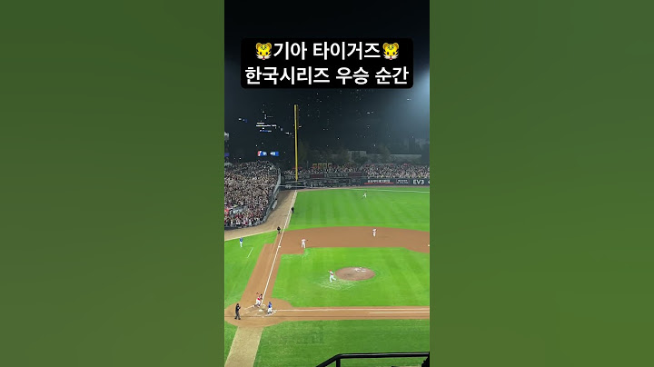 🐯기아 타이거즈 한국시리즈 우승 순간(10/28 한국시리즈 5차전)🐯