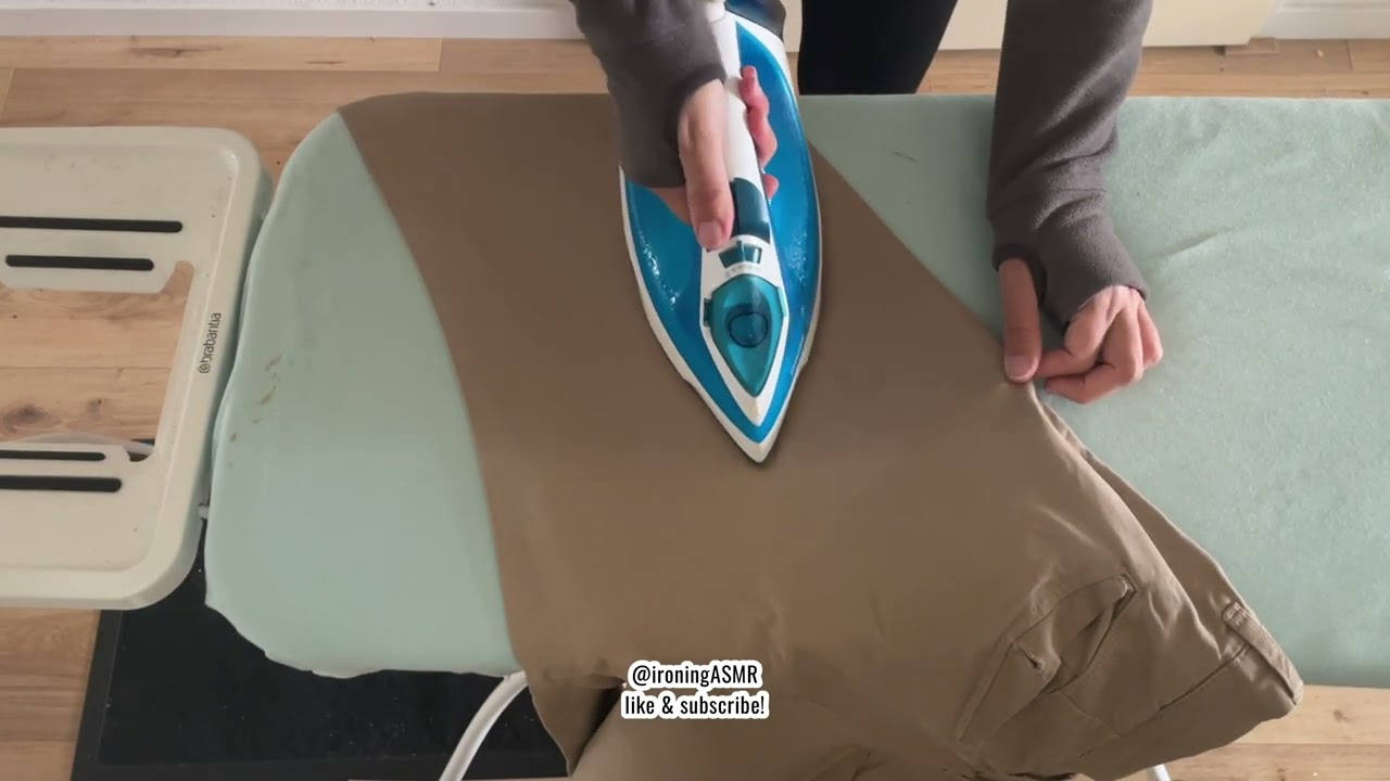 Hot steam burst ironing ASMR  #ironingasmr #steamiron
