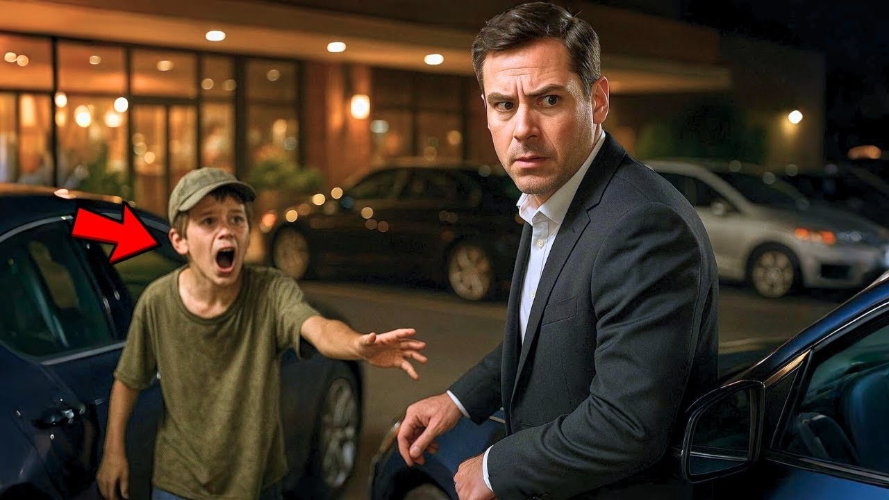 “OLHE EMBAIXO DO SEU CARRO!” – GRITOU O MENINO SEM TETO… E O MILIONÁRIO FICOU CHOCADO COM O QUE VIU