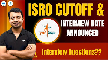 ISRO Recruitment 2023 ISRO Announced Interview Date GATE Cutoff by Shishir Das sir