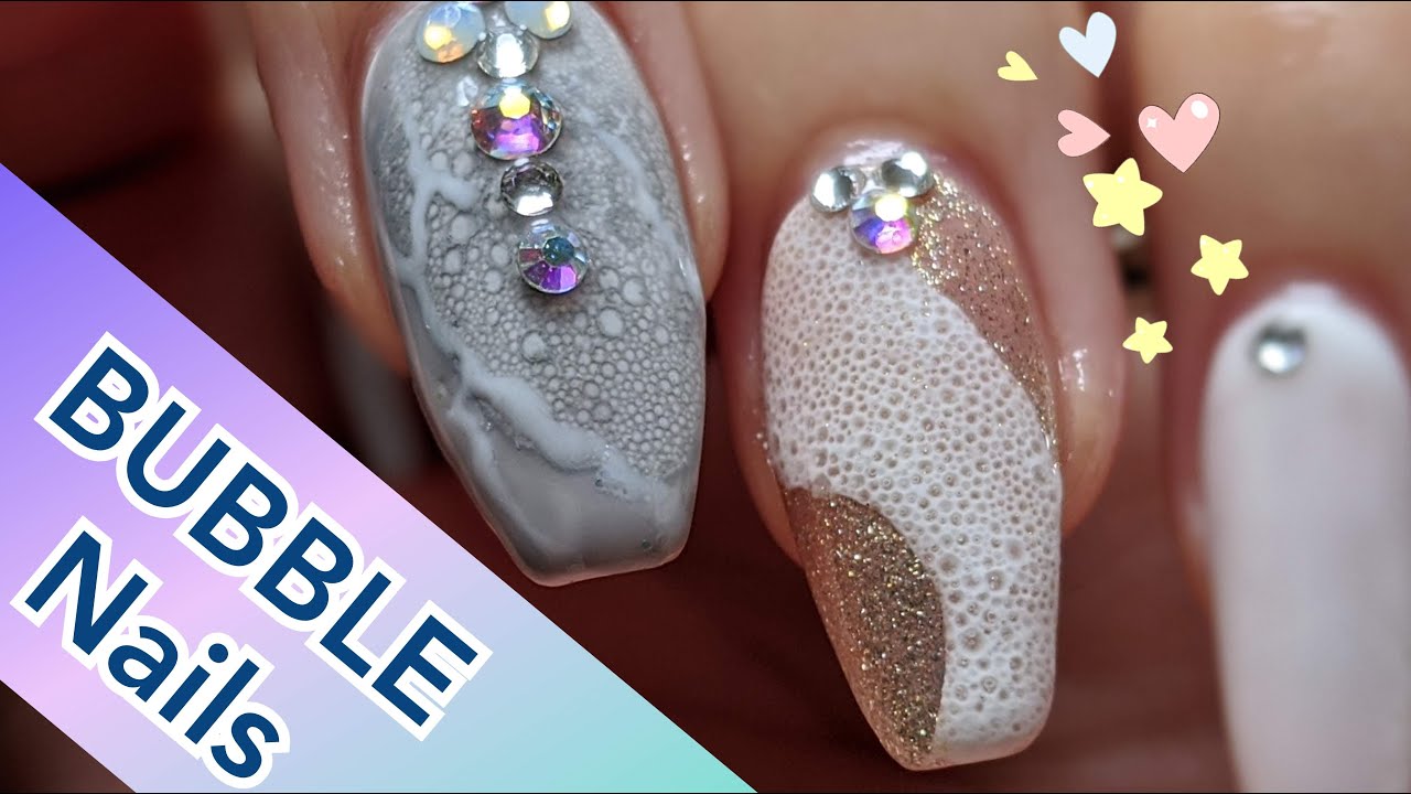 (ENG SUB)セリアのカラージェルで簡単バブルネイル！泡タイプのハンドソープを使うよ!/Bubble Nails!! YouTube