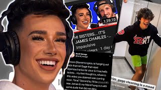 James Charles SHADES Tana Mongeau in interview...