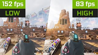 Apex Legends - Low VS High Graphics | RTX 3050 4 GB Laptop GPU Benchmark