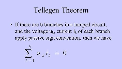Verification of Tellegen