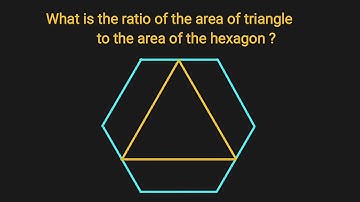 Verhouding van de oppervlakte van een driehoek tot die van een zeshoek