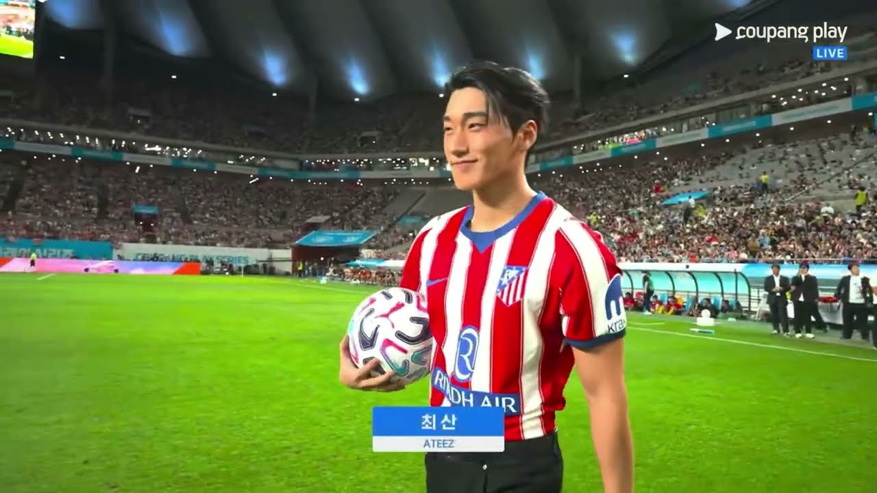 SAN kick off at Manchester City vs Atlético Madrid Match in Seoul ⚽🔥 Seoul World Cup Stadium