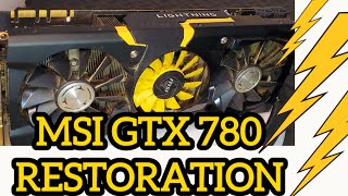 Restoring a gtx 780 lightning graphics card to almost new again