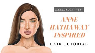 ANNE HATHAWAY Inspired One Part Wig | Stardoll Hair Tutorial | LanaDelChanel.